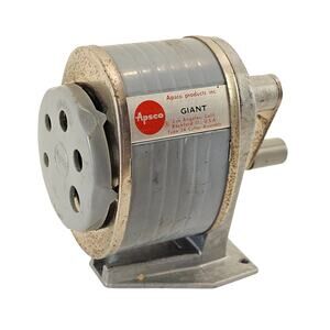 Vintage Apsco Giant Type 3A Cutter Assembly Industrial Pencil Sharpener Crank